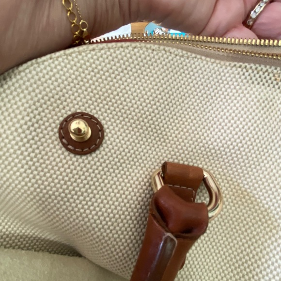 FURLA Leather Tote Cream/Luggage Brown Leather - Picture 5 of 9